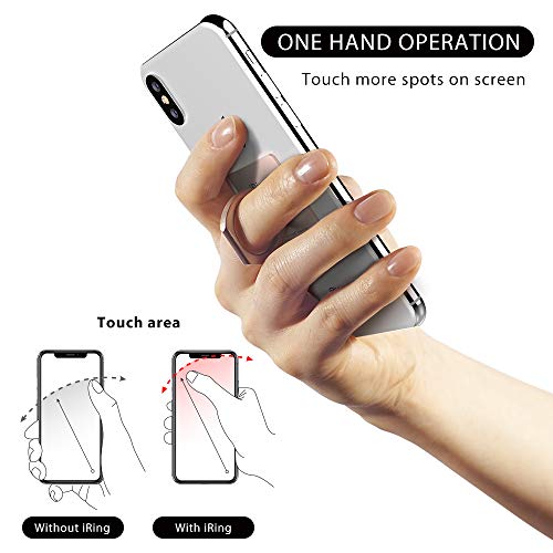 Iring Link, Made In Korea, Wireless Charging Friendly Phone Holder - Cell Phone Ring Grip Finger Holder And Stand Compatible With Iphone, Galaxy, And Other Smartphones.(Rose Gold) #TOP2