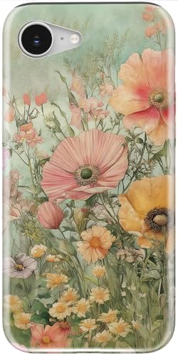 Esdot Cute Case for iPhone 16e,Compatible with Magsafe,Trendy Floral