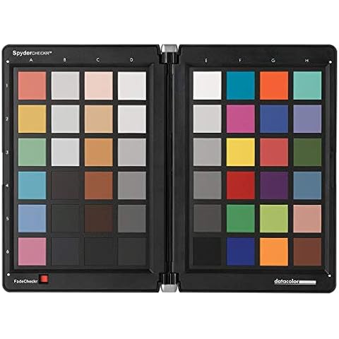 Datacolor Spyder Checkr – Color calibration tool for cameras. Ensure accurate, consistent color with varied cameras/light. Has 48 target colors + grey card for in-camera white balance Cover