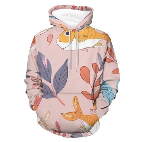Pullover poisson feuille thermique et confortable pour homme et femme actifs