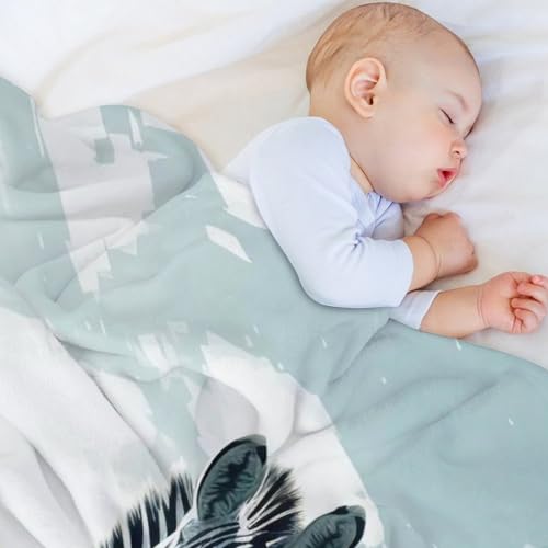 Plaid polaire zèbre en flannel haut de gamme doux et moelleux pour lit - 5