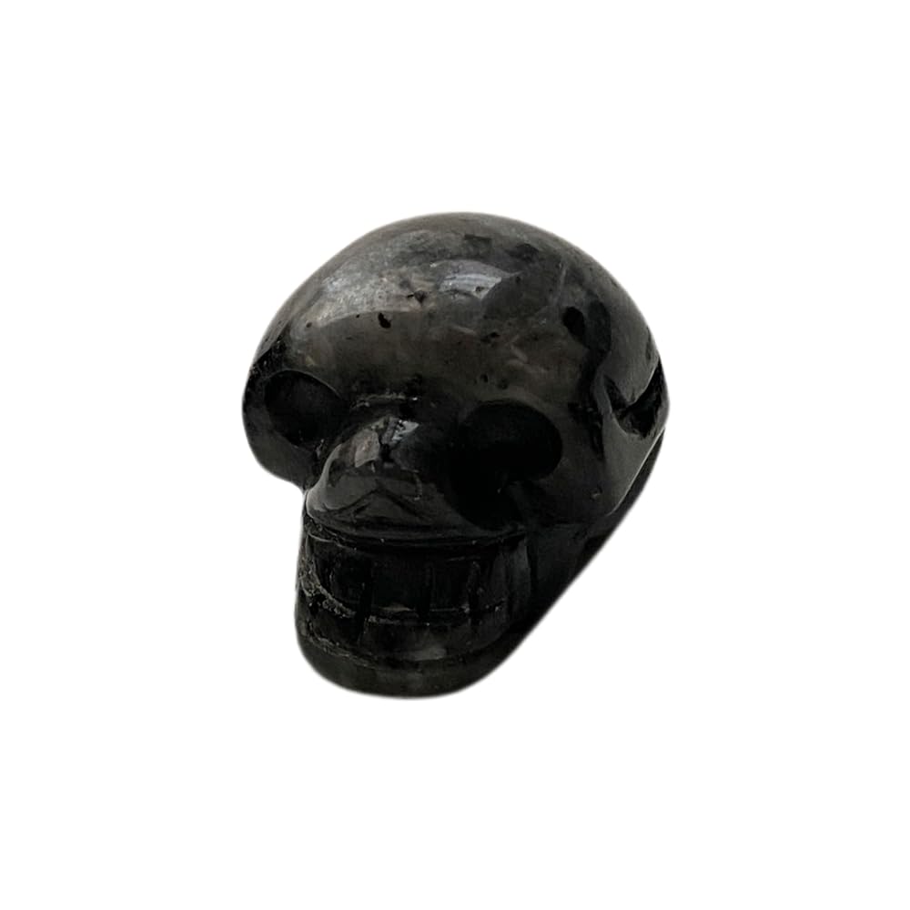 VIE Crystal Skull Head, 2cm, Larvikite