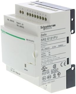 Schneider SR2E121FU compact smart relay Zelio Logic - 12 I O - 100..240 V AC - clock - no display