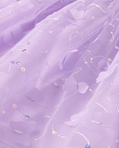 The Children's Place,Girls,Dressy Dress, Short SleeveLavender Tea,6 - image 2