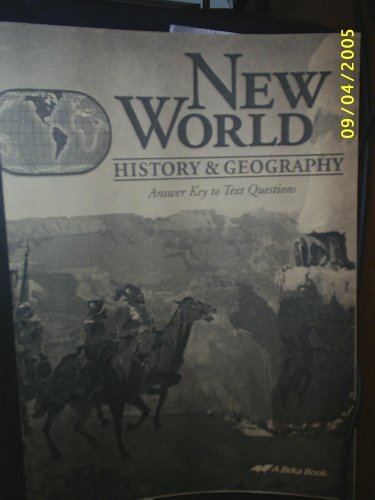 New World History and Geography (Answer Key to Text Questions)