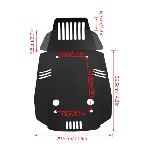 Image of WORLDMOTOP Skid Plate Cover Engine Chassis Protection Guard Replacement for BMW R nineT Pure /Racer /Scrambler /Slash 5 /Urban GS 2014-2023 Motorcycle Belly Pan Bottom Protecter(Black)
