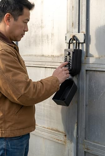 Coffre-fort portable étanche à code mécanique 10 boutons pour clé de maison