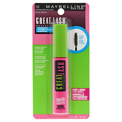 Image of Maybelline New York Makeup Great Lash Waterproof Mascara, Brownish Black Waterproof Mascara, 0.43 fl oz