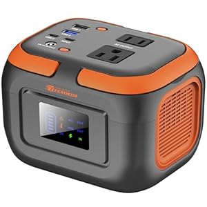 Portable Power Station 120W, 110V Power Bank with AC Outlet, Portable Generator 97.6Wh External Lithium Battery Pack with USB C Input for Camping Home Use VanLife Adventures