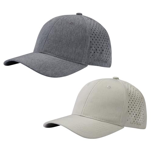 Image of UPF 50+ Performance Water Resistant Baseball Cap Lightweight Breathable Hat Golf Running Boat Hiking for Men Women