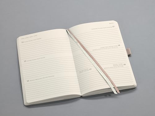 SIGEL C2530 Conceptum Weekly Planner 2025, Approx. A5, Taupe, softcover, 2 Pages = 1 Week, 192 Pages, ca. A5 - Image 3