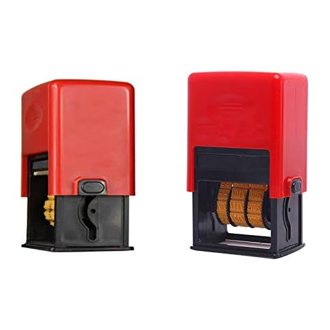 Impresora de etiquetas manual con ajuste de fecha y 10 alfombrillas Cover