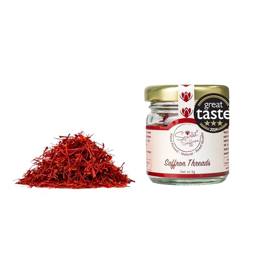 Scarlet Saffron Spanish Saffron Threads, Grade A+ (3 g)