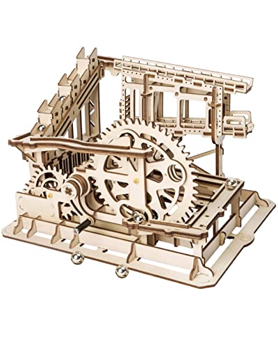 Rowood Marble Run 3D Puzzles For Adults, Wooden Town Diy Model Building Kits, Gift For Teen Boys Kids Age 14+ On Birthday Christmas - Cog Coaster #TOP7