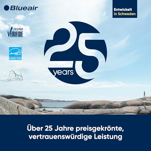 Blueair Luftreiniger Blue Pure Joy S HEPA Silent Air Purifier, Luftwäscher für bis zu 43m², Weiß – Ansicht 5