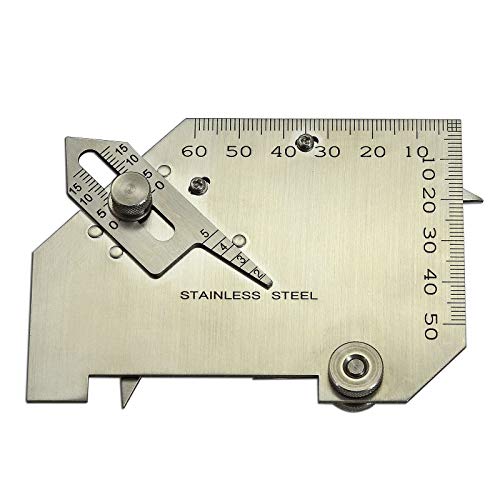RIVERWELD Bridge Cam Gauge Welding Inspection High-low Misalignment Checks Depth of Undercut or Pitting Fillet Weld Length or Throat Size Angle of Preparation(SK-8 Metric)