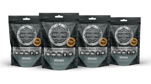 The Biltong Factory - Premium Lean Muscle Beef Biltong - 4X30G - Original