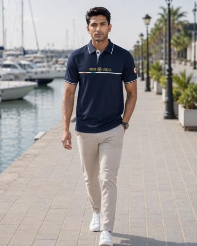 Image of WarriorWorld Men's Polo T-Shirt Cotton Fabric Casual & Sportswear Comfortable, Breathable
