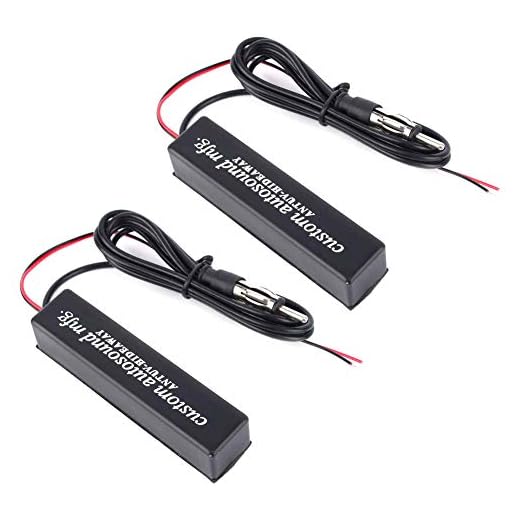12V Car Hidden Antenna, Keenso Universal Electronic Hidden Antenna FM AM Amplified Kit for Motor Vehicles, Golf carts, Boats, Motorcycles, ATV (1 pc)