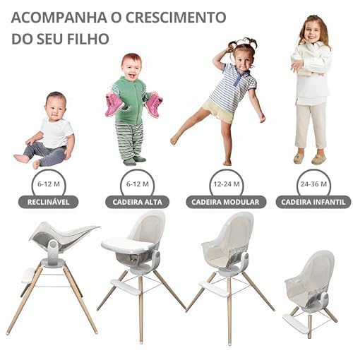 Cadeira de Alimentação 360º 3 em 1 até 15Kg - Marcus & Marcus