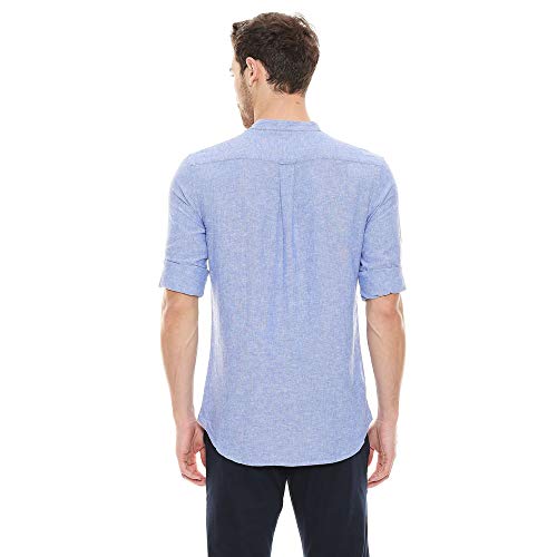 Image of US Polo Association Men's Solid Regular Fit Button Down Shirt (USSH6039H Grey, Blue and Red 3XL)