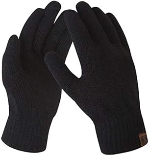 Bequemer Laden Women's Winter Touchscreen Stretch Thermal Magic Gloves Warm Wool Knitted Thick Fleece Lined Texting Gloves for Women