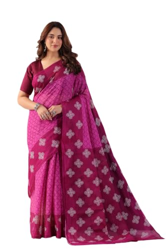Image of TAMAIRA FASHION Mulmul Pure Cotton Saree For Woman |Office Wear Daily Wear Sarees For Women Without Blouse Piece(Available in 15 Colours)