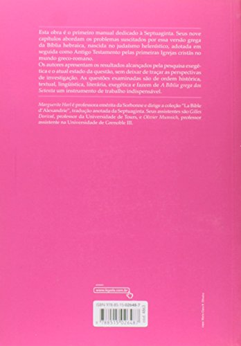 A Bíblia grega dos Setenta: Do judaísmo helenístico ao cristianismo antigo: 52