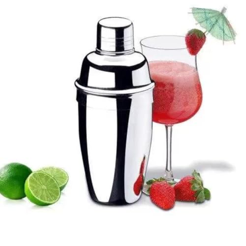 Coqueteleira Profissional Inox 500 Ml Com Filtro Integrado e Medidor Inox Premium Qualidade FBK