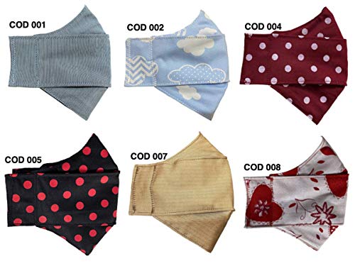 Pacote C/ 10 Un Máscara 3d - Várias Estampas