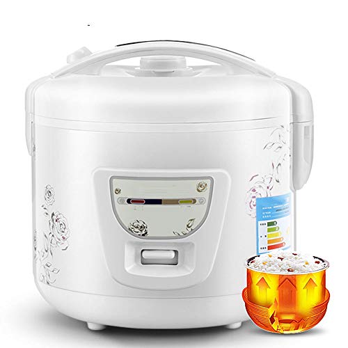 Reiskocher, Warmhaltefunktion, von Premium-Qualität Innentopf, Wender und Messbecher Dampf Vent Deckel & Simple One Touch Bedienung - 3 L - Edelstahl