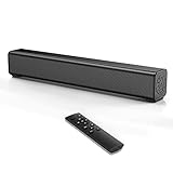 RSOEWXN PC Soundbar, Wired and Wireless Computer Speaker Home Theater Stereo Sound Bar for PC, Desktop, Laptop, Tablet, Smartphone [RCA, AUX], Black