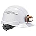 Vented Hard Hat with Light, Cap Style, Ratchet Suspension, Class C, Ergodyne Skullerz 8972LED