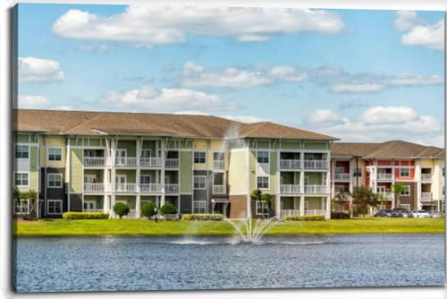 Orlando Florida luxury lifestyle apartments buildings three floors by Canvas Wall Art Decor Paintings Pictures for Bedroom Wall Decor Above Bed Living Room Wall Decoration Bathroom Office Artwork