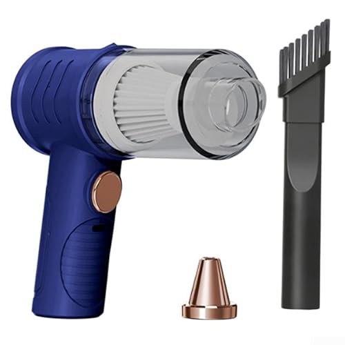 Yuanpgky Aspiradora inalámbrica portátil para el hogar y el coche, aspiradora de mano inalámbrica con potencia de 5 W, filtro lavable, diseño ligero para un fácil almacenamiento y limpieza (azul) Yuanpgky Aspiradora inalámbrica portátil para el hogar y el coche, aspiradora de mano inalámbrica con potencia de 5 W, filtro lavable, diseño ligero para un fácil almacenamiento y limpieza (azul)