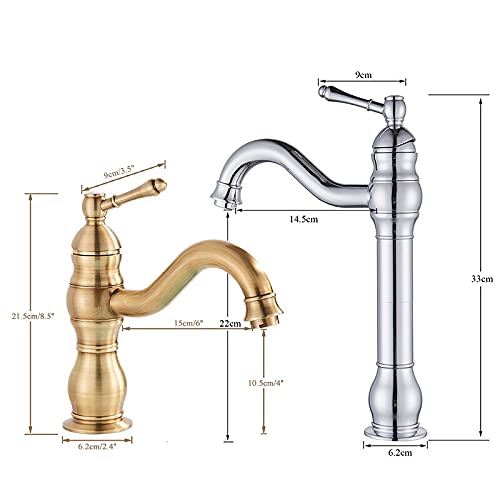 Mitigeur de lavabo de salle de bain haute finition ORB pour vasque - 2