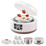 Probiotic Yogurt Maker,Timer And Thermostat Control,1.2l Automatic Yogurt Maker, Multifunctional Digital Electric Yogurt Maker, Yogurt Fermenter...
