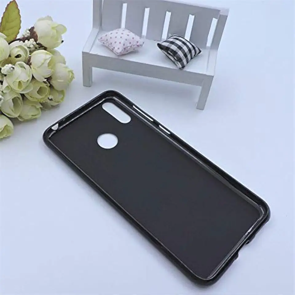 Kit Capa E Pel�cula Para Motorola Moto One Vision Com Tela De 6.3Polegadas Capinha Transparente Clear Ultra Fina e Pel�cula De Vidro Temperado - Danet (Preto fum�)