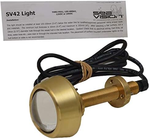Sea Vision Boat Thru Hull Transom Light SV42 | Bronze LED 12/24VDC