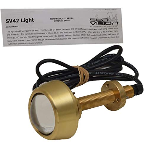 Sea Vision Boat Thru Hull Transom Light SV42 | Bronze LED 12/24VDC