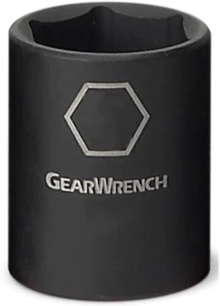 GEARWRENCH 3/8" Drive 6 Point Standard Impact SAE Socket 5/16" - 84300N, Black