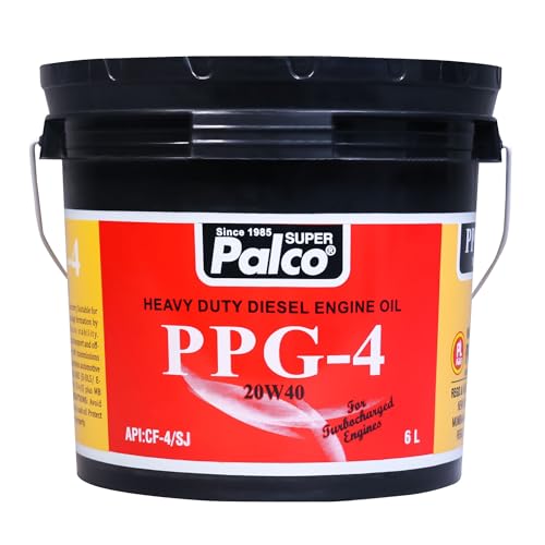 Image of PALCO PPG-4 20W40 | API: CF-4 /SJ & MB 228.1 Multigrade Engine oil for Diesel Commercial Road Transport Off Highway Vehicles | New Generation Automotive Vehicles | 6 Litres