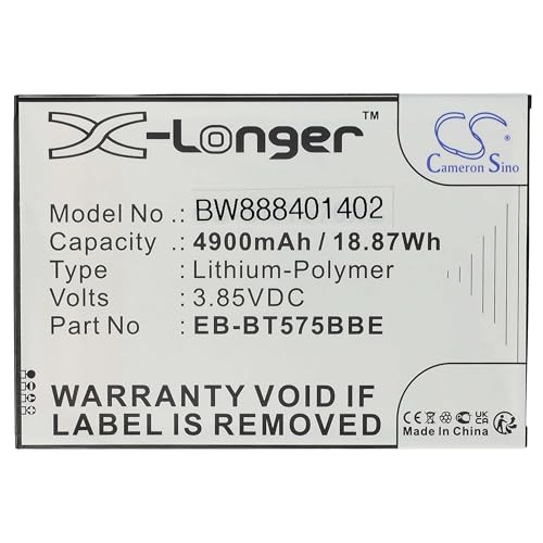 vhbw Batería Compatible con Samsung Galaxy Tab Active 3 SM-T570, SM-T575, SM-T575N, 8.0 2020, 8.0...