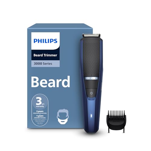 Image of Philips India's No.1 Men's Trimmer* | Lift & Trim Technology | Skin Friendly Beard Trimmer for Men | Effortless Styling | Self-Sharpening Blades | 60 mins runtime | 3 yrs warranty* | BT3325