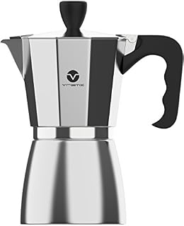 Vremi Stovetop Espresso Maker - Moka Pot Coffee Maker for Gas or Electric
