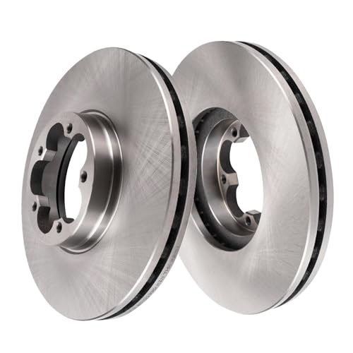 Image of Detroit Axle - Front Brake Kit for 2020-2024 Ford Transit-350 HD, Brake | Rotors Ceramic Brake Pads with Hardware 2021 2022 2023 Replacement 12.13 inch inch Rotor