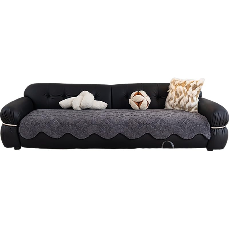 Housse de canapé velours chic motif fleurs épineuses structure lourde
