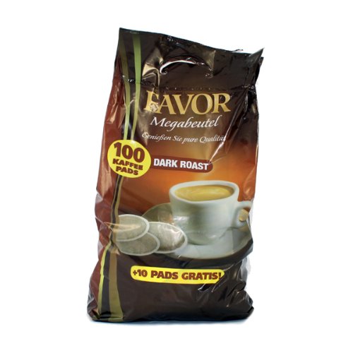 Favor Dunkle Röstung KaffeePads Megabeutel 8x100 Stuck
