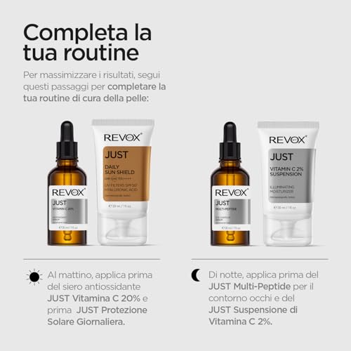 Revox B77 - Just Alpha Arbutin 2% + Ha, 30 Ml, Alfa Arbutina E Acido Ialuronico, Siero Illuminante Per Il Viso, Riduce Macchie Scure, Idrata E Migliora Elasticità Pelle, Uniforma Il Tono Della Pelle - 6