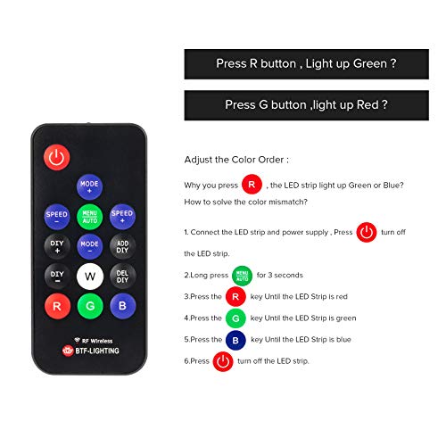 Controlador inalámbrico RGB para tiras LED WS2811 WS2812B miniatura 4